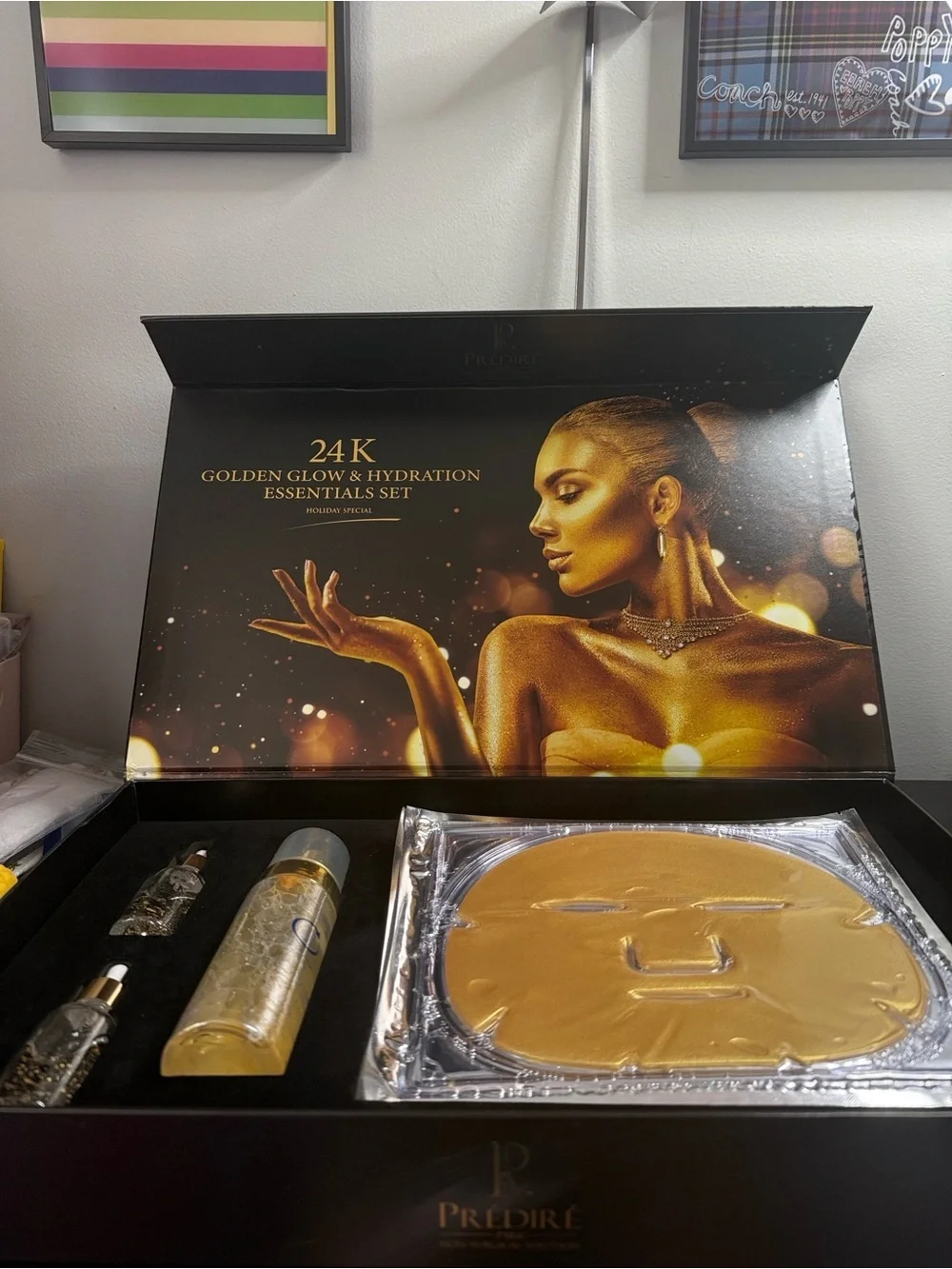 24K Golden Glow & Hydration Essentials Set - Black